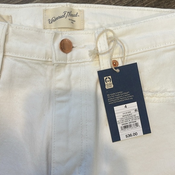 Universal Thread White Jeans Size 4 - Picture 4 of 5